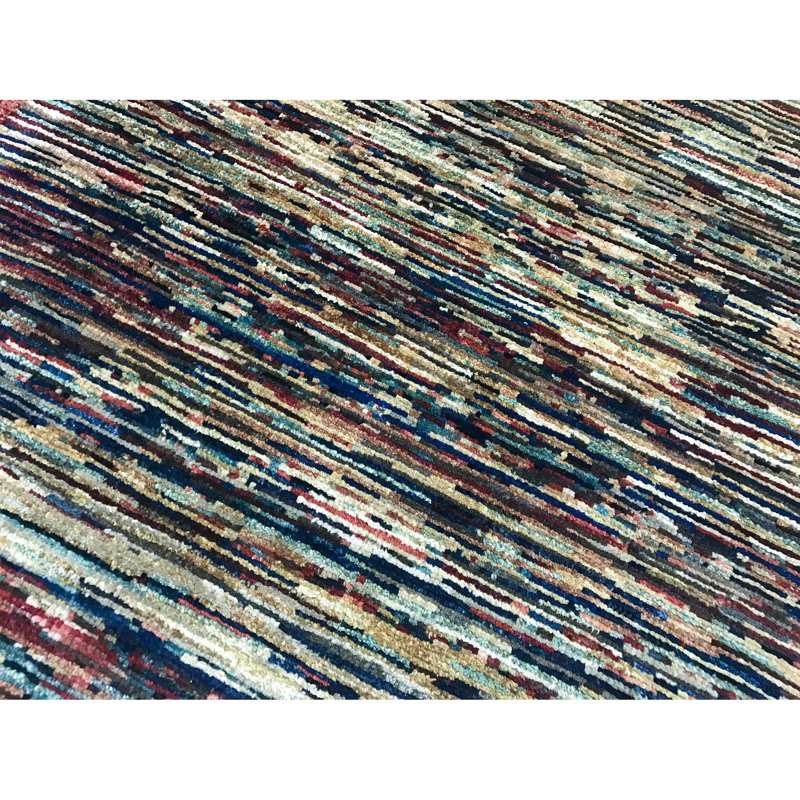 Tapis vert noué à la main de haute qualité
