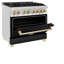 Cuisinière à gaz ZLINE autographe 36 po avec 6 brûleurs ZLINE-1372606916