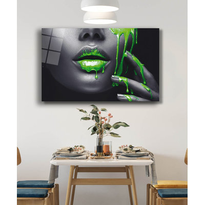 Élégante peinture décorative en verre trempé 18,1 po x 28,3 po | 100% verre trempé, épaisseur: 0,16 pouce | Superbe œuvre d'art pour la décoration intérieure, le salon et les espaces de bureau, durable et facile à nettoyer