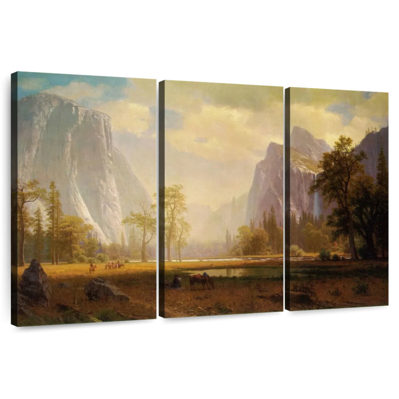 Alvord regardant la vallée de Yosemite, H 48 po x l 74 po