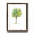 Papier, cadre noyer