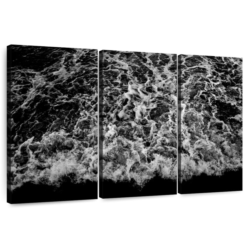 Gillard Dark Ocean Waves, 32" H x 50" W