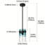 Luminaire suspendu moderne en verre dégradé-335611492