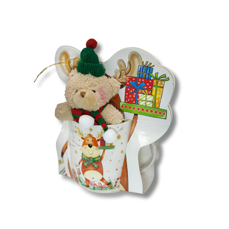 Reindeer Porcelain Mug In A Gift Packaging