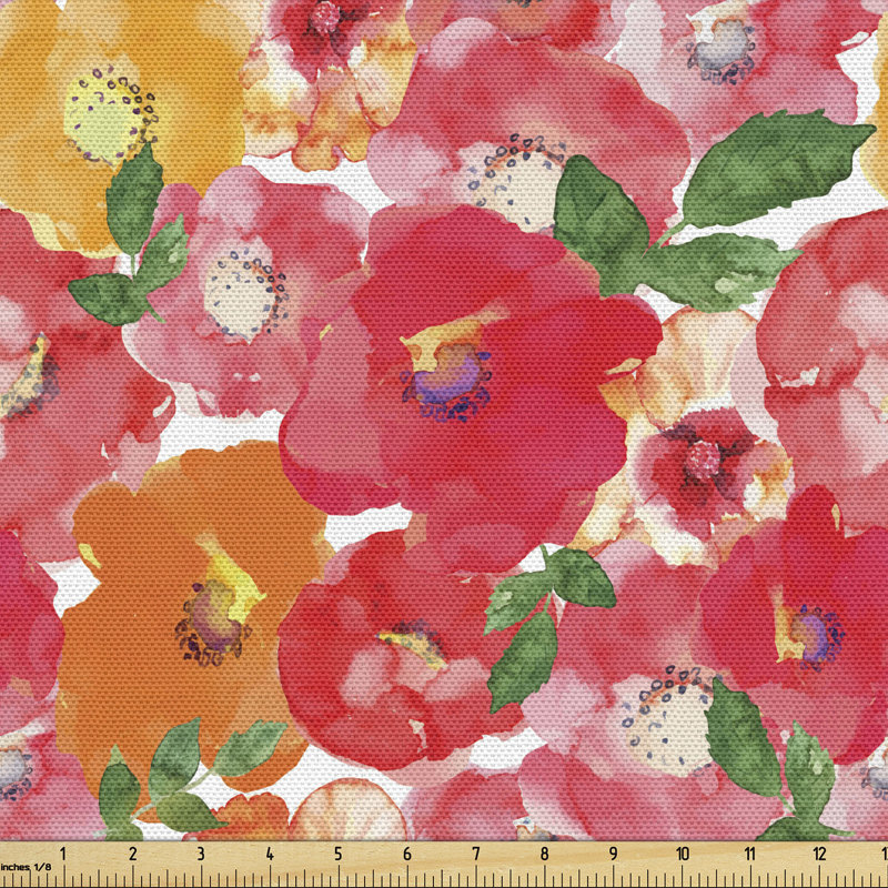 Tissu à motif de fleurs, l 58 po x L 108 po
