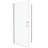 Universal Pivot Shower Door - 1 3/8" Adjustable, 1/4" Tempered Glass, Polished , #304 Stainless Steel Handle, Wall Channel, Easy Install, 36000 Times Open & Close Test, Smooth System, Leakage-124249974