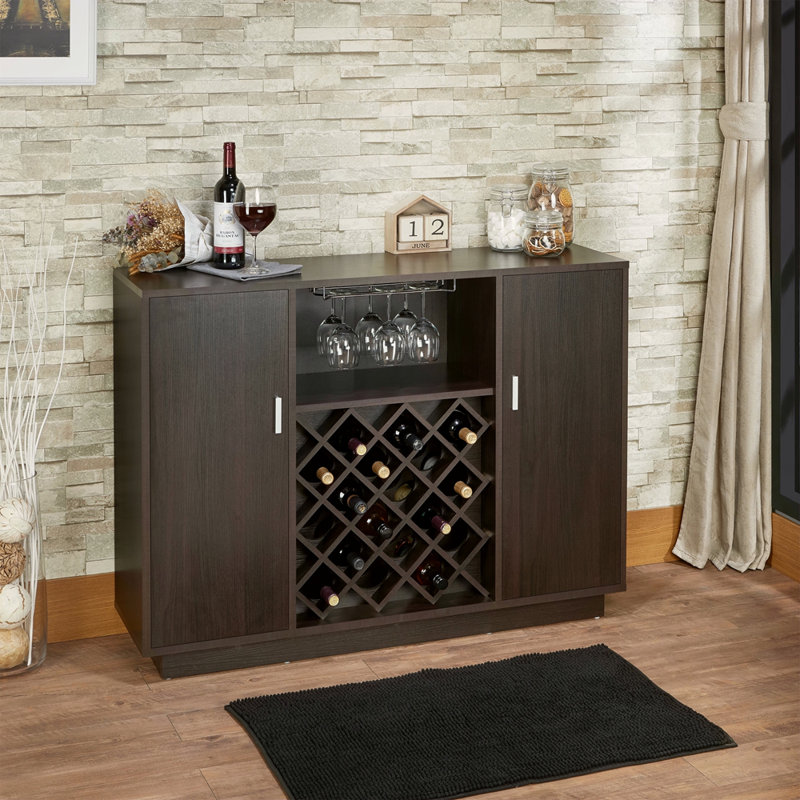 Armoire à vin à finition espresso
