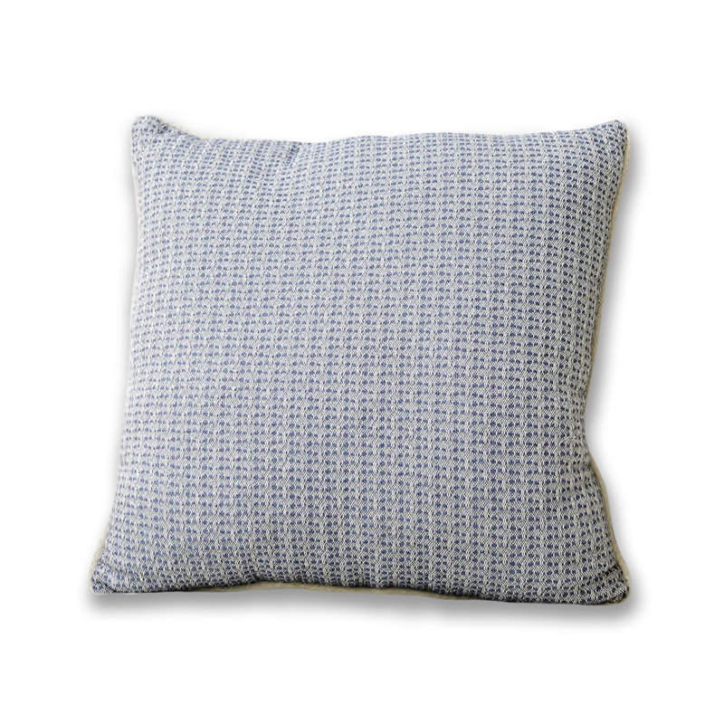 Coussin tissé, Bleu fantaisie 1