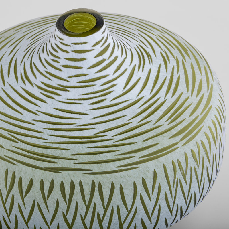 Vase de table en verre fait à la main Signo