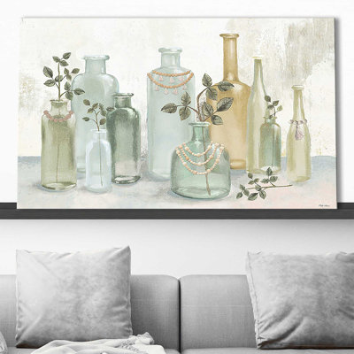 " Glass Bottles With Tassels " by Michael Marcon