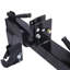 Attelage rapide pour tracteur, acier allié, monobloc, attelage 3 points, noir, capacité de 1360 kg pour une fixation facile des outils