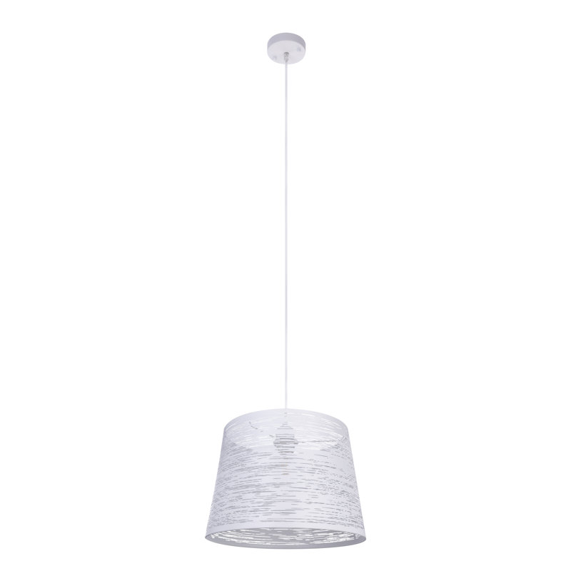 Makenna 1 - Light Single Pendant, White