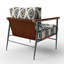 Chaise rembourrée Country Farmhouse - Fauteuil Ikat-2046469235