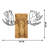 Elegant Decorative Wooden Wall Accessory, Black & Walnut Finish, 36.6 x 25.9 inches | Sturdy 100% Metal Frame (Thickness: 0.05 inches), Durable 100% Wooden Backing (Thickness: 1.2 inches) | Perfect for Home Decor & Modern Interiors