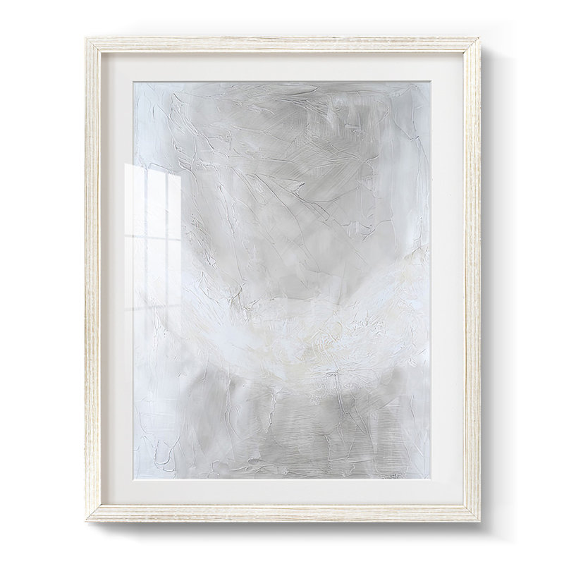 Snowdrift II - impression encadrée, H 19,5 po x l 16,5 po, Blanc