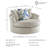 Gwenith Upholstered Swivel Accent Chair-96687521