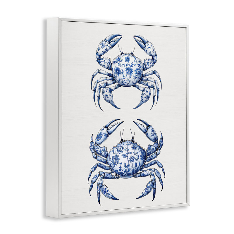 Giclée sur toile rétro, dessin par lettré et doublé, H 14 po x l 11 po, Estampe numérique encadrée blanc bord de mer