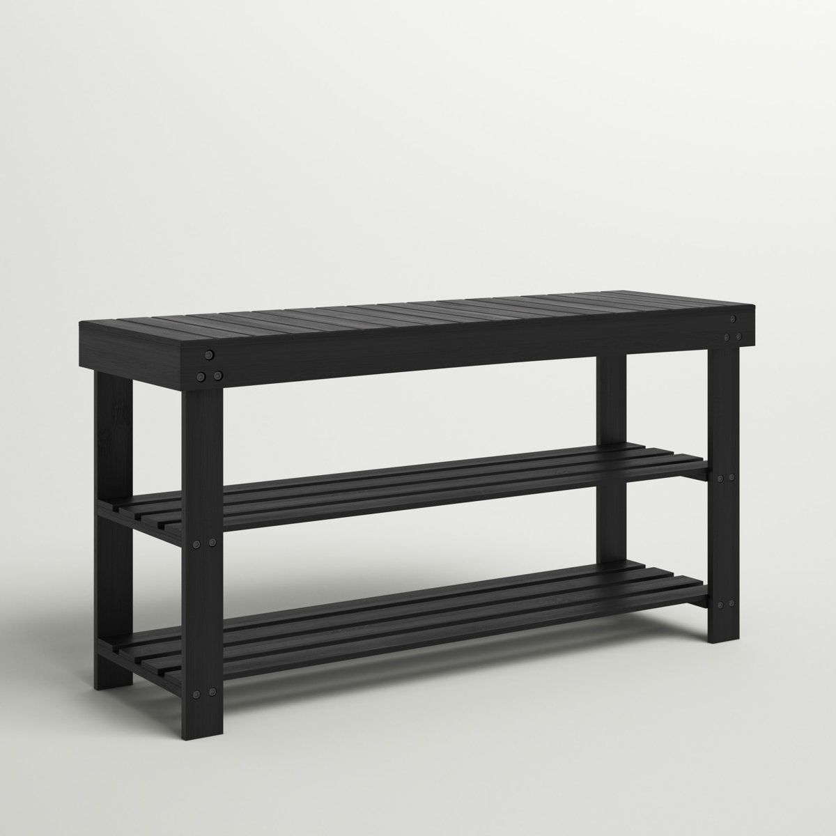 Three Posts Bamboo 10 Pair Stackable Shoe Storage Bench & Reviews ...