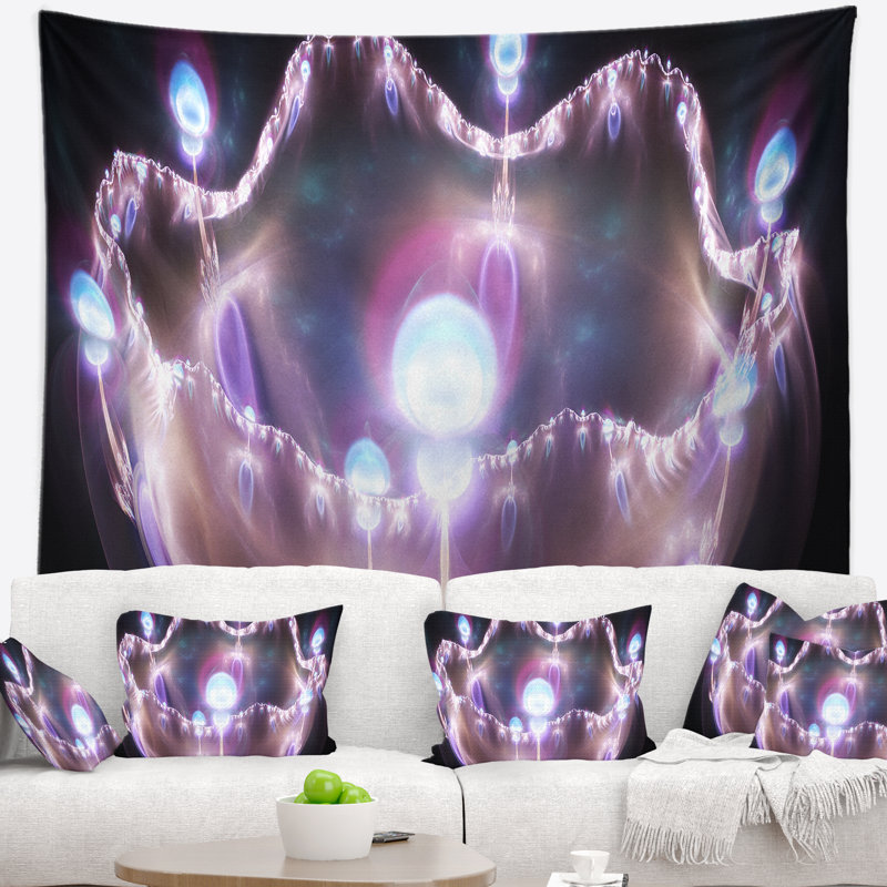 Tapisserie d’illustration abstraite en 3d artful, H 68 po x l 80 po