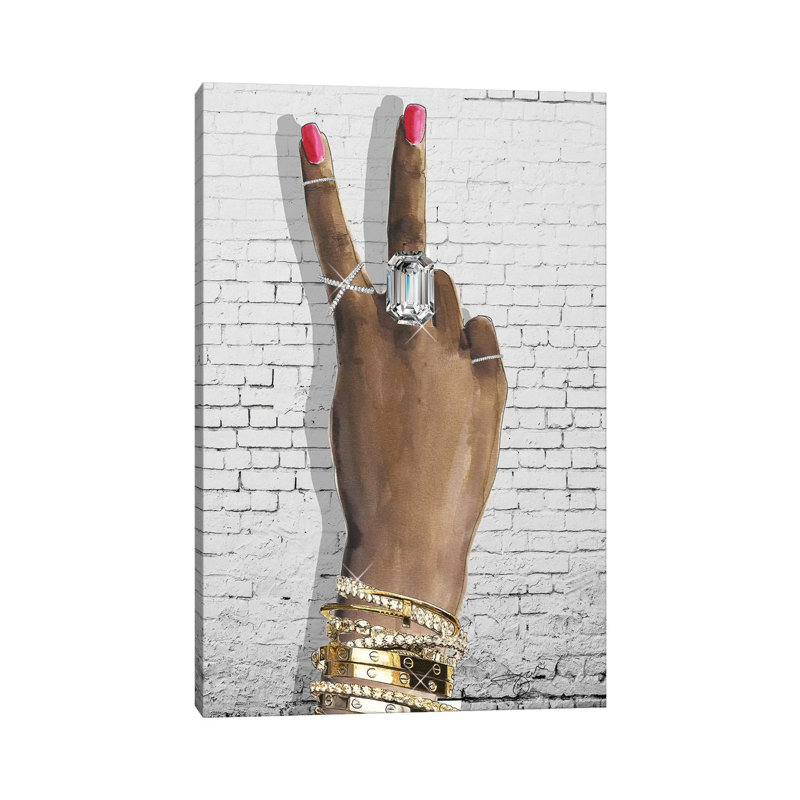 Peace And Love by Studio One - Wrapped Canvas Gallery-Wrapped Canvas Giclée, 66.04cm H x 45.72cm W