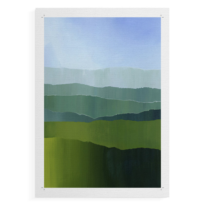 Blue Ridge Fade II - Impression sur toile seulement - SANS CADRE, H 18 po x l 12 po