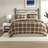 Cozy Microfiber Bedding Sets, Rustic Plaid Full Queen Home Comfort