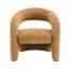 Fauteuil d'appoint en tweed orange