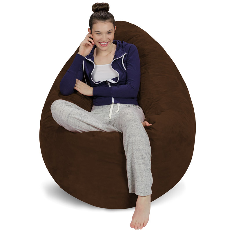 Bean Bag Chair Floor Pillow, Memory Foam filled Bean Bag Chair or Floor Pillow Filled with Shredded Memory Foam, Bean Bag Chair with Machine Washable Cover, Giant Bean Bag Chairs for Teenagers and Adults, Multiple Colors