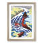 Yoshitsune Falls by Katsushika Hokusai - Picture Frame Art Print-55641900-55641907