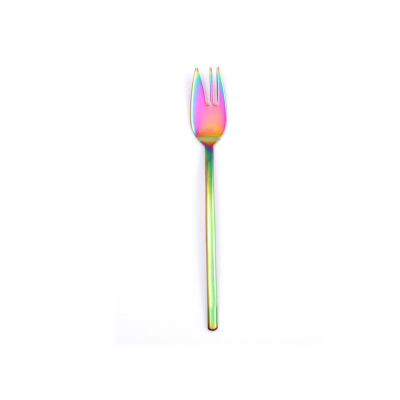 Due Cake Fork - 24 Pieces, Rainbow