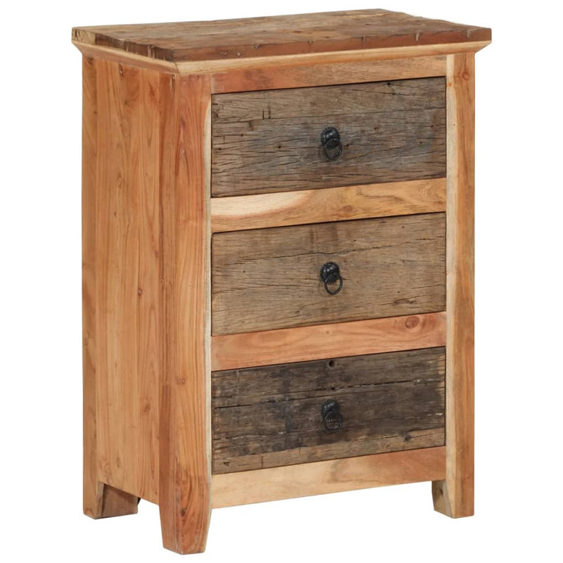 Kleinman Solid Wood 55cm W 3 - Drawer Chest of Drawers