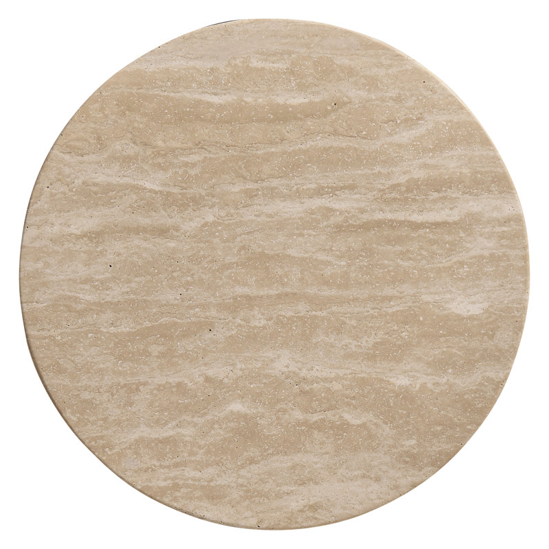 Palm Court Stone Pedestal End Table