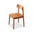 Burlywood Solid back side Chair(Set of 2)