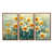Toile avec cadre flottant brun