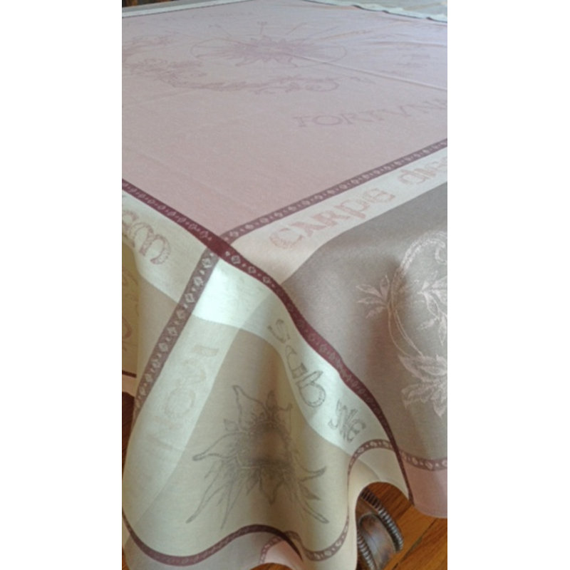 Carpe Diem Tablecloth, 65" x 65"