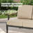 Tamarin 4 Pieces Outdoor/Indoor Aluminum Patio Conversation Seating Group With Sunbrella® Cushions And Coffee Table For 5 Person