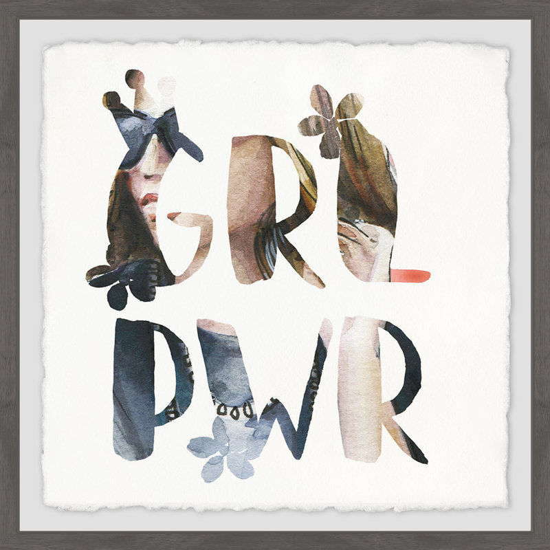 «Girl Power II», reproduction d'art encadrée, H 18 po x l 18 po x P 1,5 po