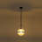 Gridora 1-Light Modern Industrial Single Pendant with Glass Globe Shade-2100141762