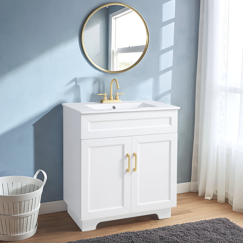 Ensemble de meuble-lavabo autoportant moderne 30 po avec 2 portes 30 po