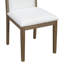 Ensemble de 4 chaises d'appoint à dossier incurvé rétro, structure en bois massif, brun chaud, ensemble de 4