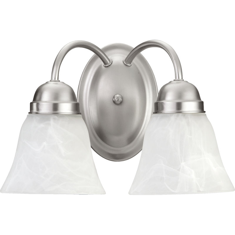 Lockett Steel Armed Sconce, Satin Nickel