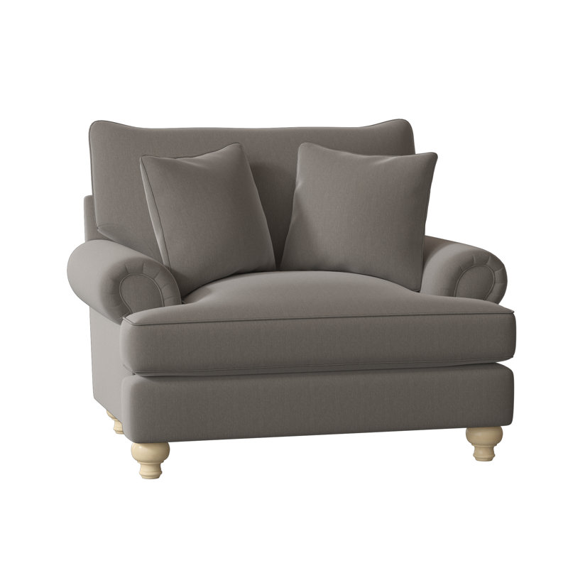 Fauteuil Duckling, Peyton en sergé performance gris, Lin, Non