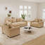 Ensemble de salon 3 pièces en velours côtelé Bosworth-78467127
