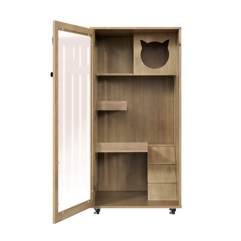 Armoire pour chat Aldercrest, Nature Beech