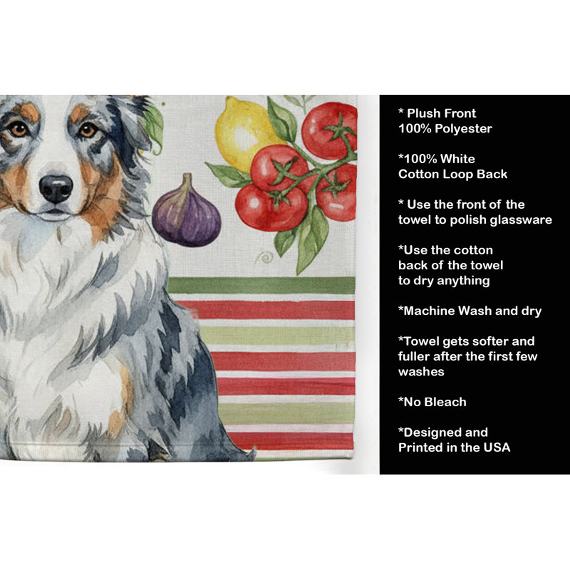 Serviette de cuisine Blue Merle, Blue Merle Border Collie