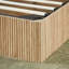 Lit de rangement hydraulique relevable avec conception en bois ondulé-815895688-815895689