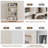 Luper 55" H X 31.5" W Standard Bookcase with 4-Tiers Shelf-1307082575-1286838041
