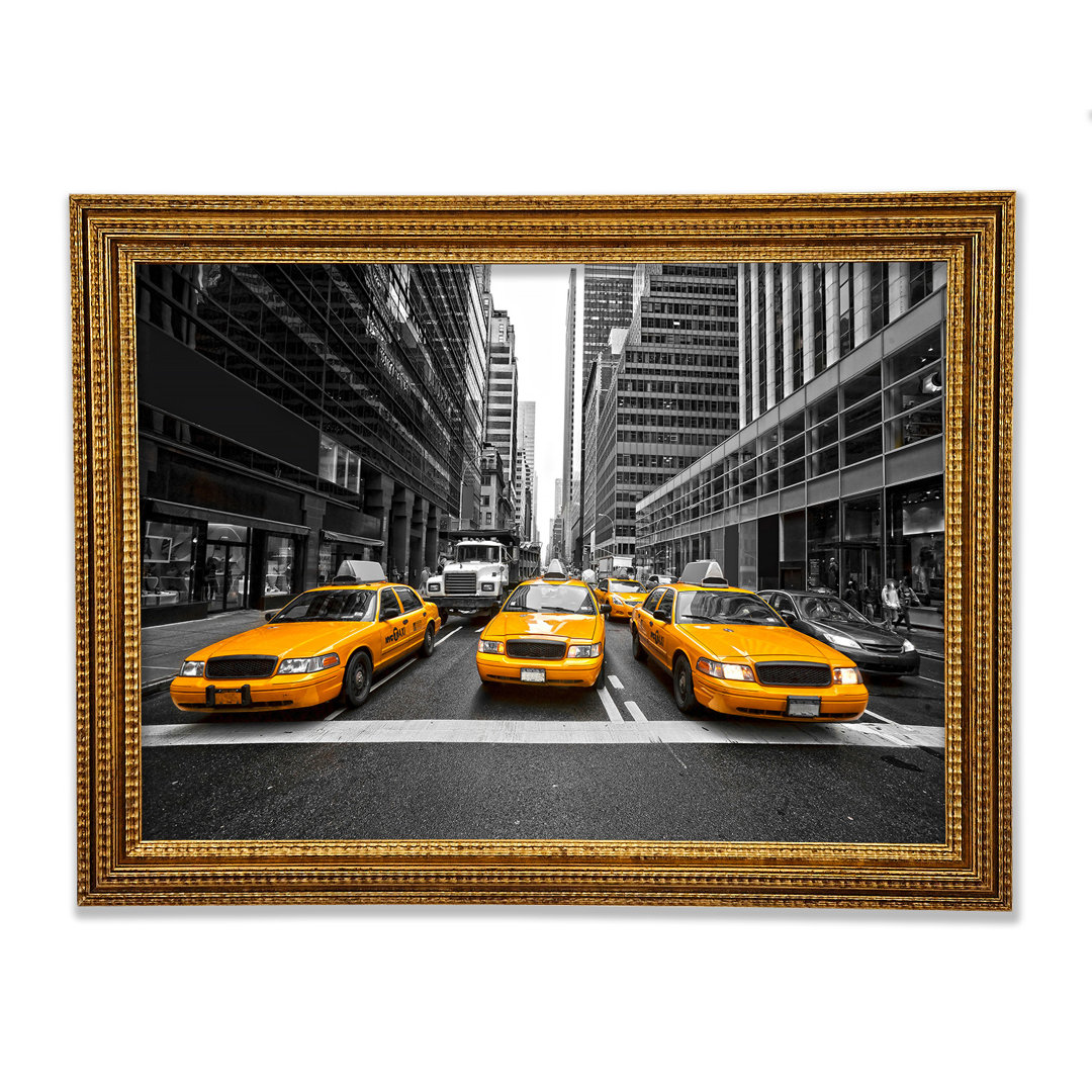 Gelbe Taxis in NYC - Drucken