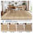 Lace Border Scalloped Machine Washable Area Rug for Living Room Bedroom Dorm, Soft Low Pile Non Slip Carpet for Under Table Nursery College Bedroom Playroom-691436057-691436059