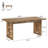 63" Rectangular Solid Wood Dining Table for 4-6